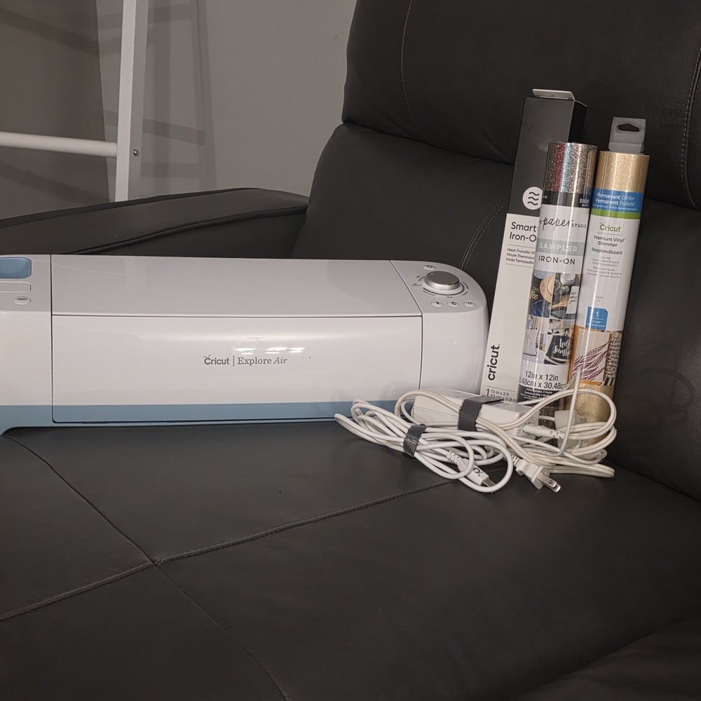 Cricut White and Blue Crafting Machine